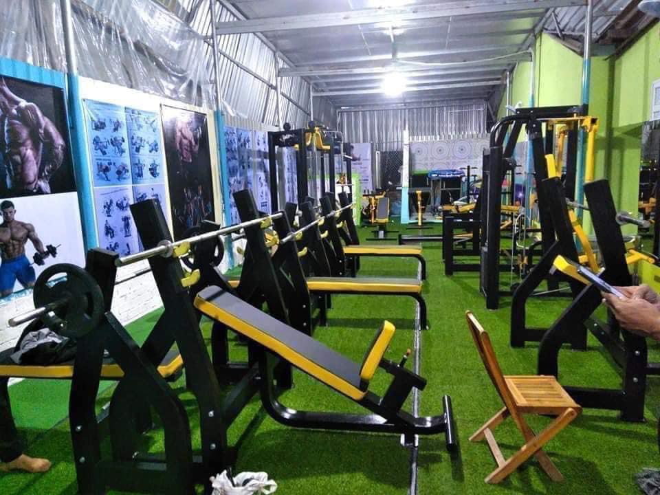 Thi công cỏ nhân tạo tại phòng Gym